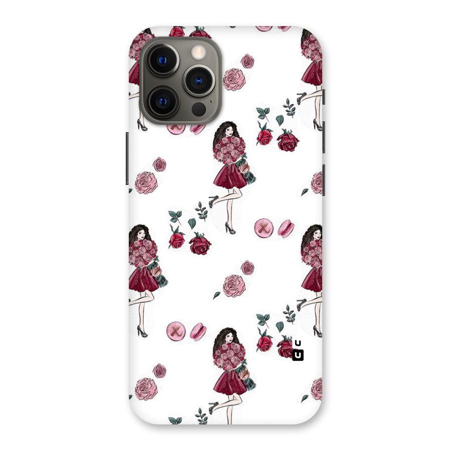 Girl With Flowers Back Case for iPhone 12 Pro Max
