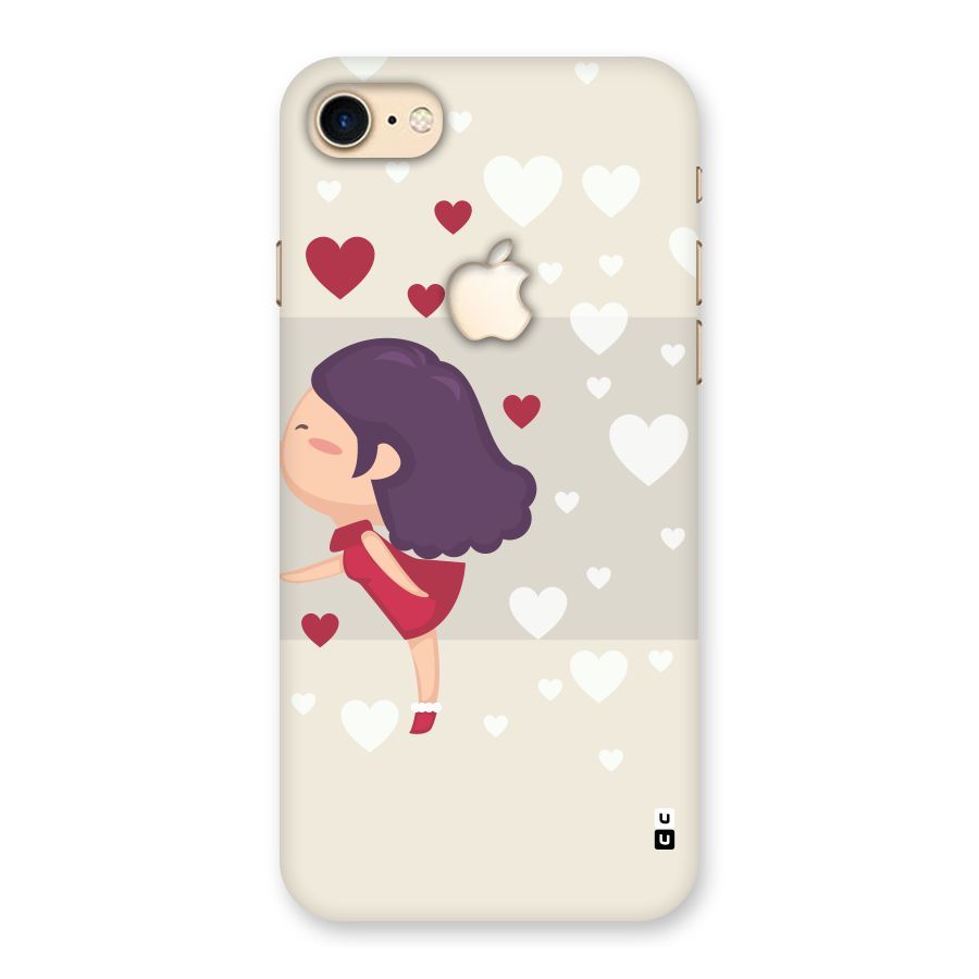 Girl in Love Back Case for iPhone 7 Apple Cut