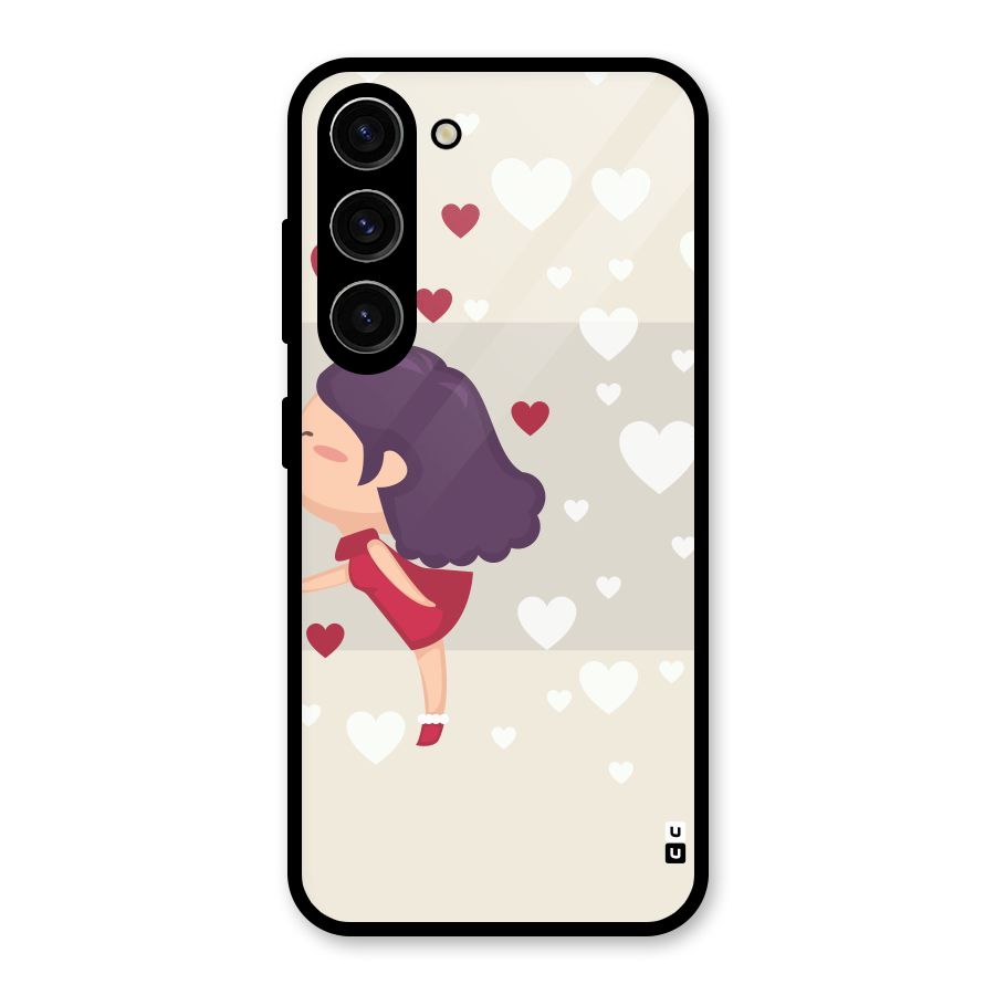 Girl in Love Glass Back Case for Galaxy S23