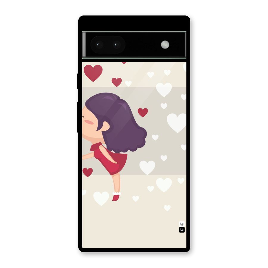 Girl in Love Glass Back Case for Google Pixel 6a