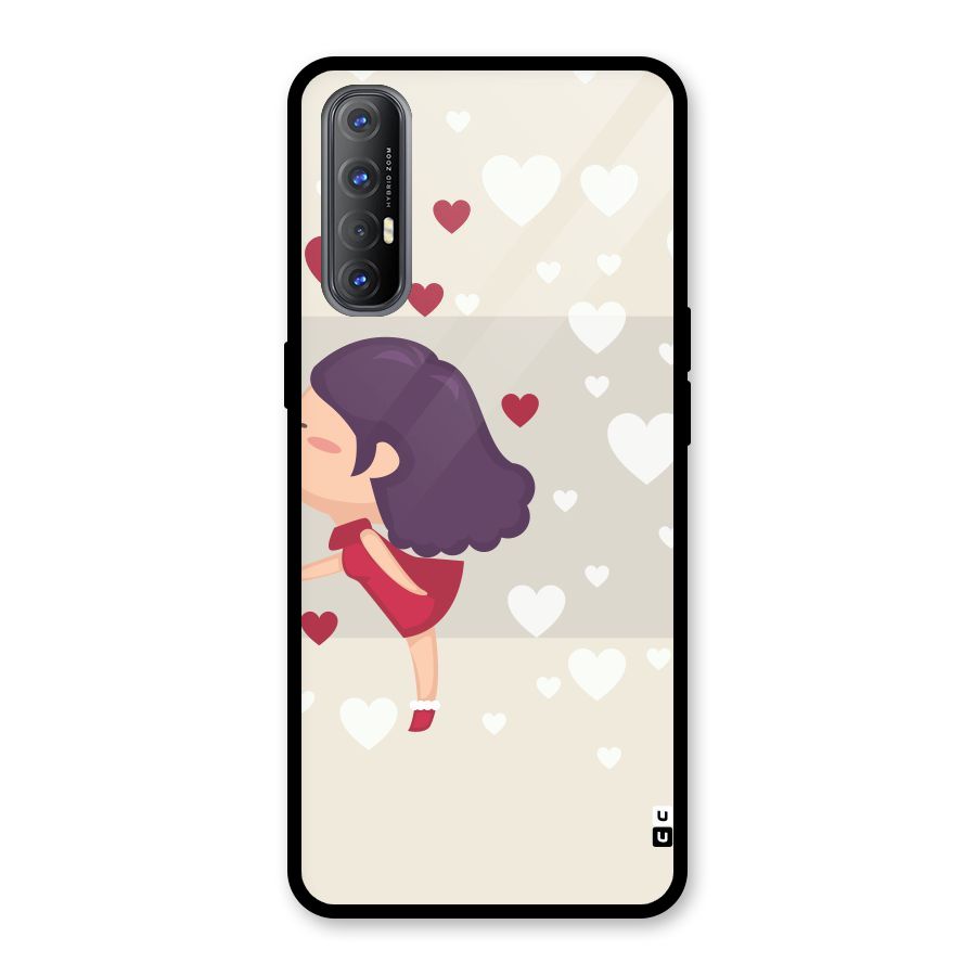 Girl in Love Glass Back Case for Oppo Reno3 Pro
