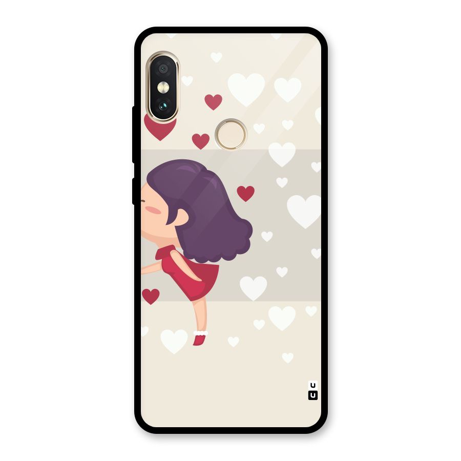 Girl in Love Glass Back Case for Redmi Note 5 Pro
