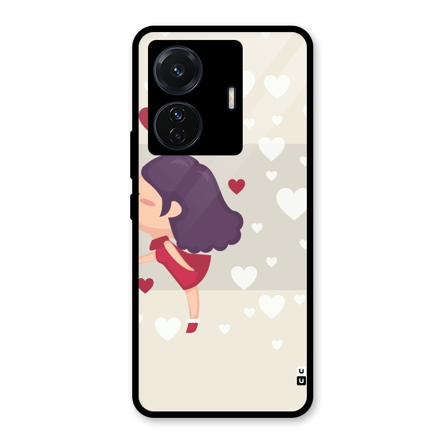 Girl in Love Glass Back Case for Vivo T1 Pro