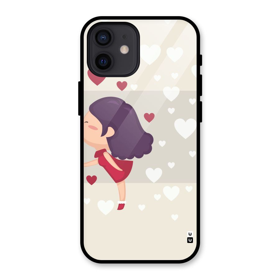 Girl in Love Glass Back Case for iPhone 12