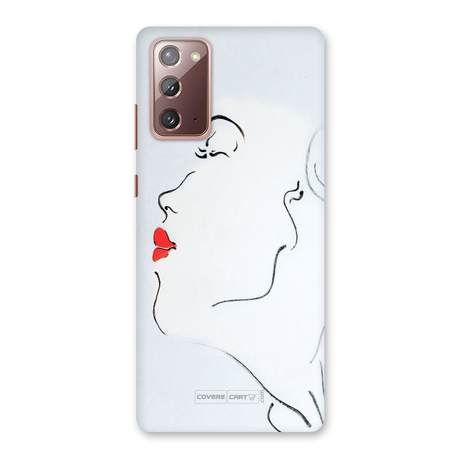 Girl in Red Lipstick Back Case for Galaxy Note 20