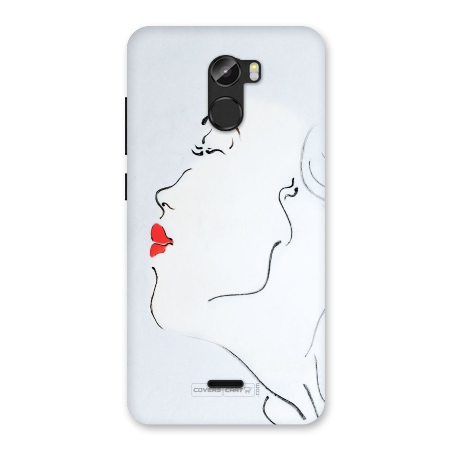 Girl in Red Lipstick Back Case for Gionee X1