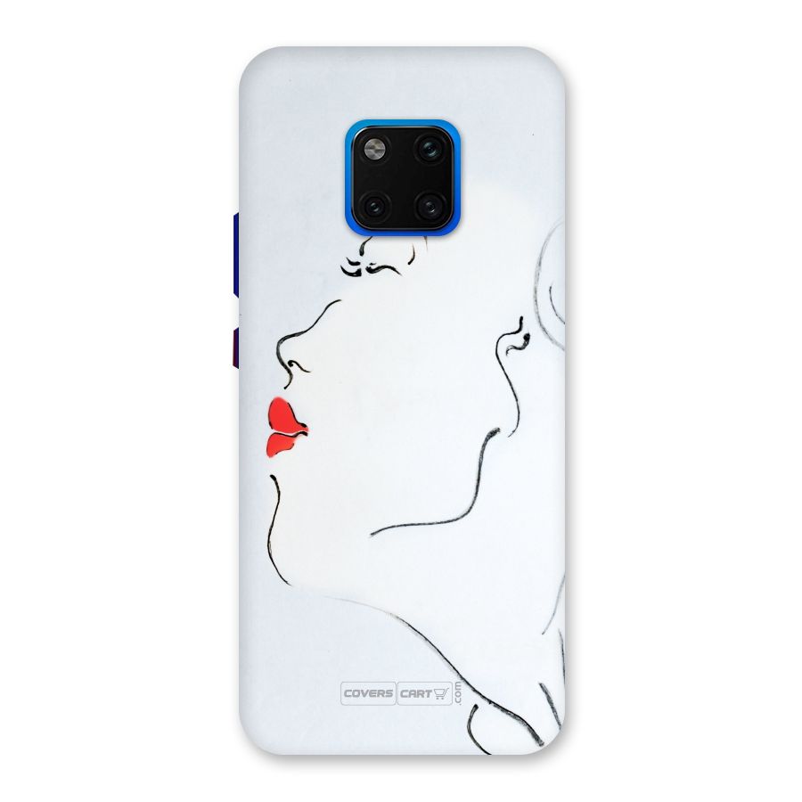 Girl in Red Lipstick Back Case for Huawei Mate 20 Pro