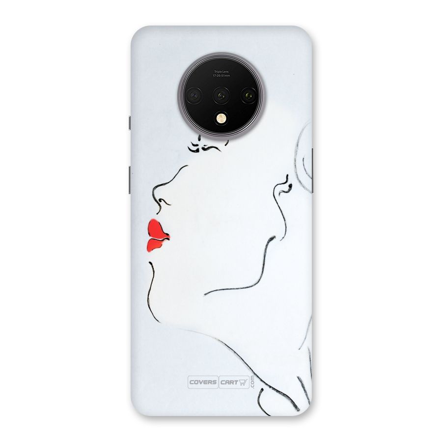 Girl in Red Lipstick Back Case for OnePlus 7T