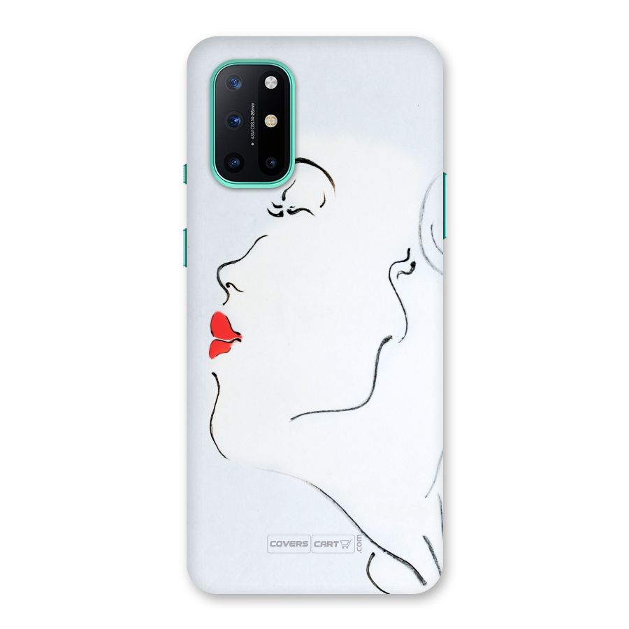 Girl in Red Lipstick Back Case for OnePlus 8T