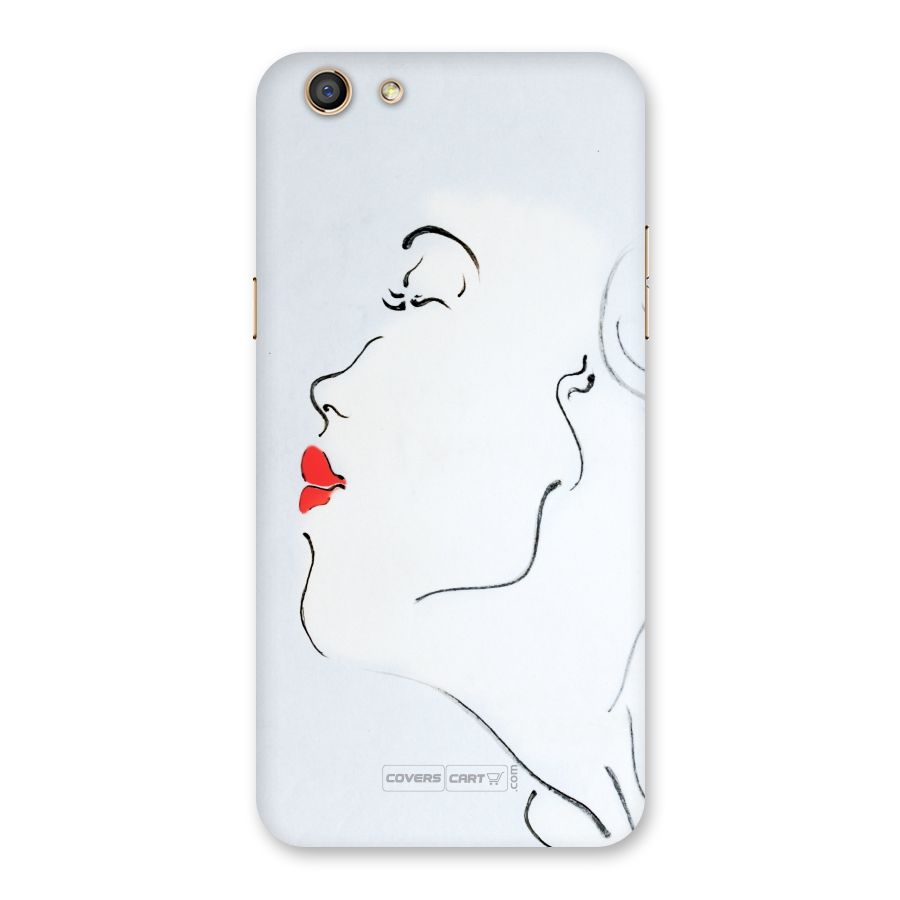 Girl in Red Lipstick Back Case for Oppo F3