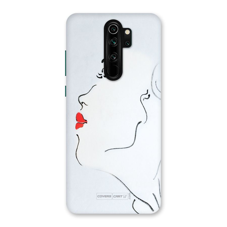 Girl in Red Lipstick Back Case for Redmi Note 8 Pro