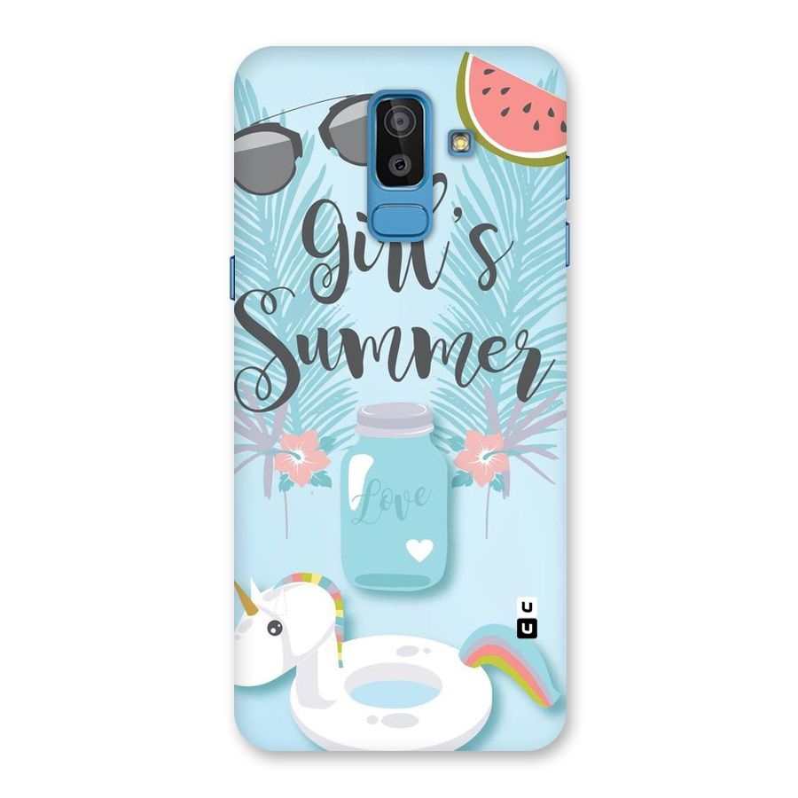Girls Summer Back Case for Galaxy J8