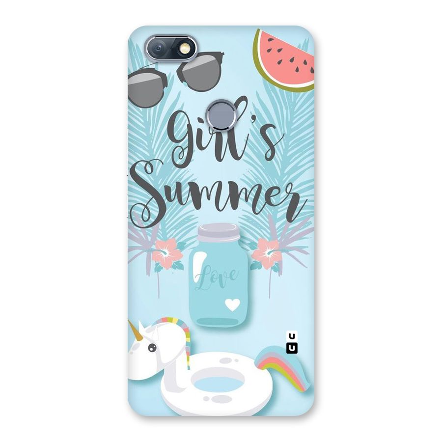 Girls Summer Back Case for Infinix Note 5