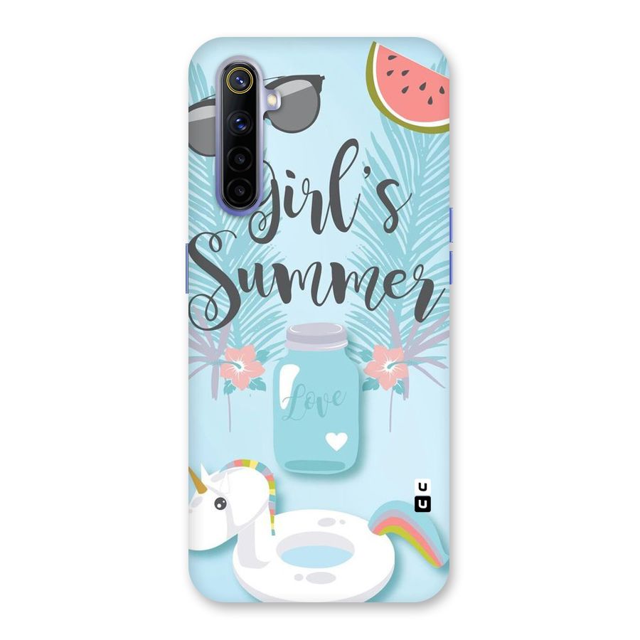 Girls Summer Back Case for Realme 6i