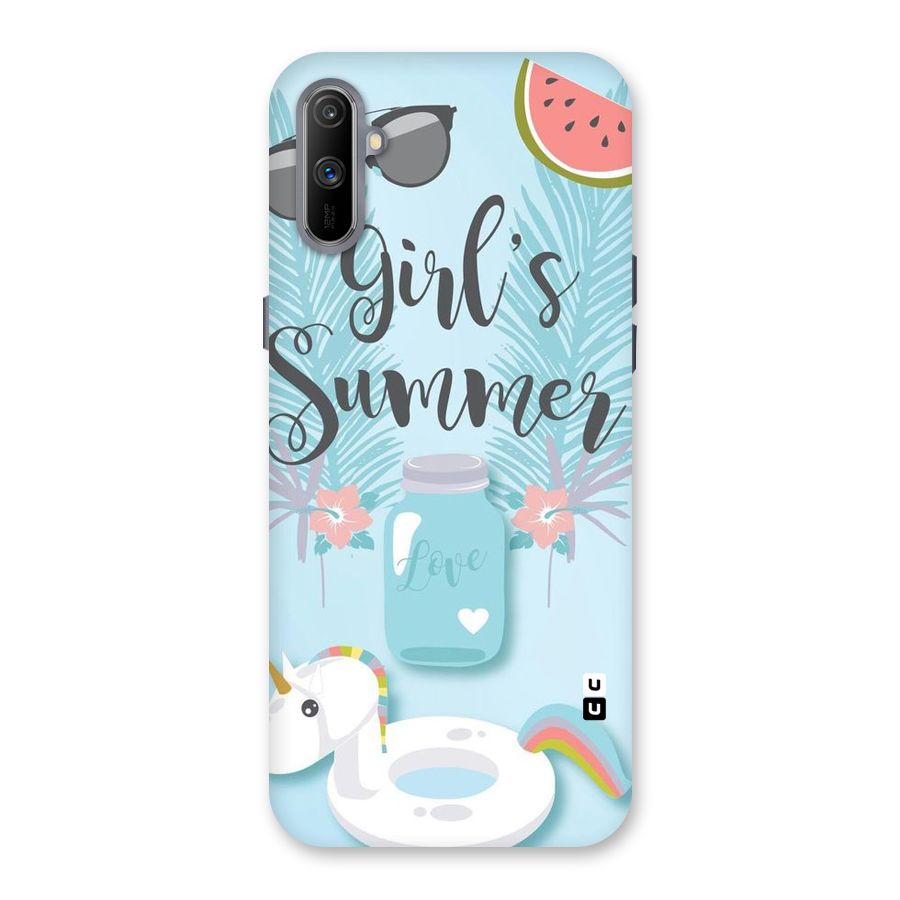 Girls Summer Back Case for Realme C3