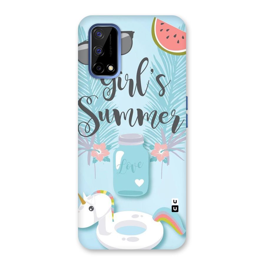 Girls Summer Back Case for Realme Narzo 30 Pro