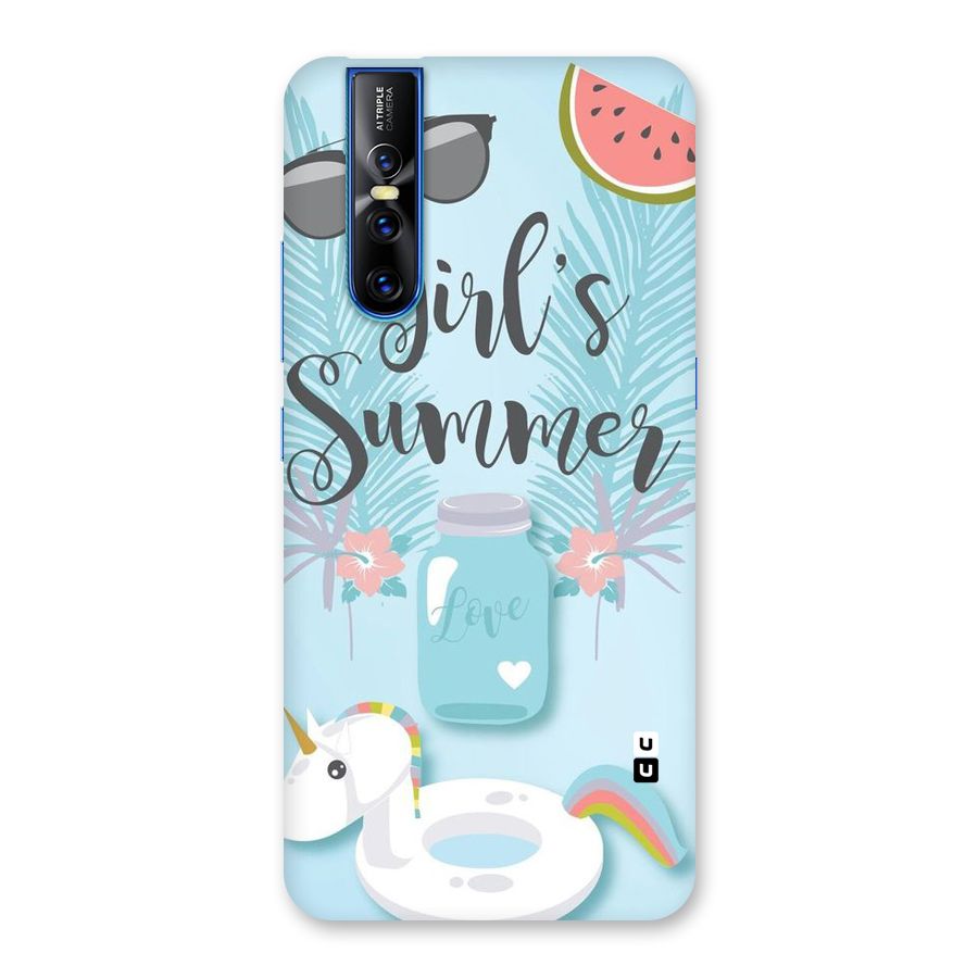 Girls Summer Back Case for Vivo V15 Pro
