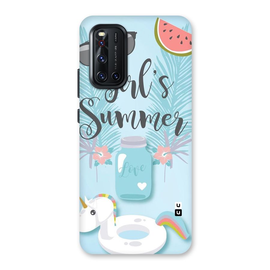 Girls Summer Back Case for Vivo V19