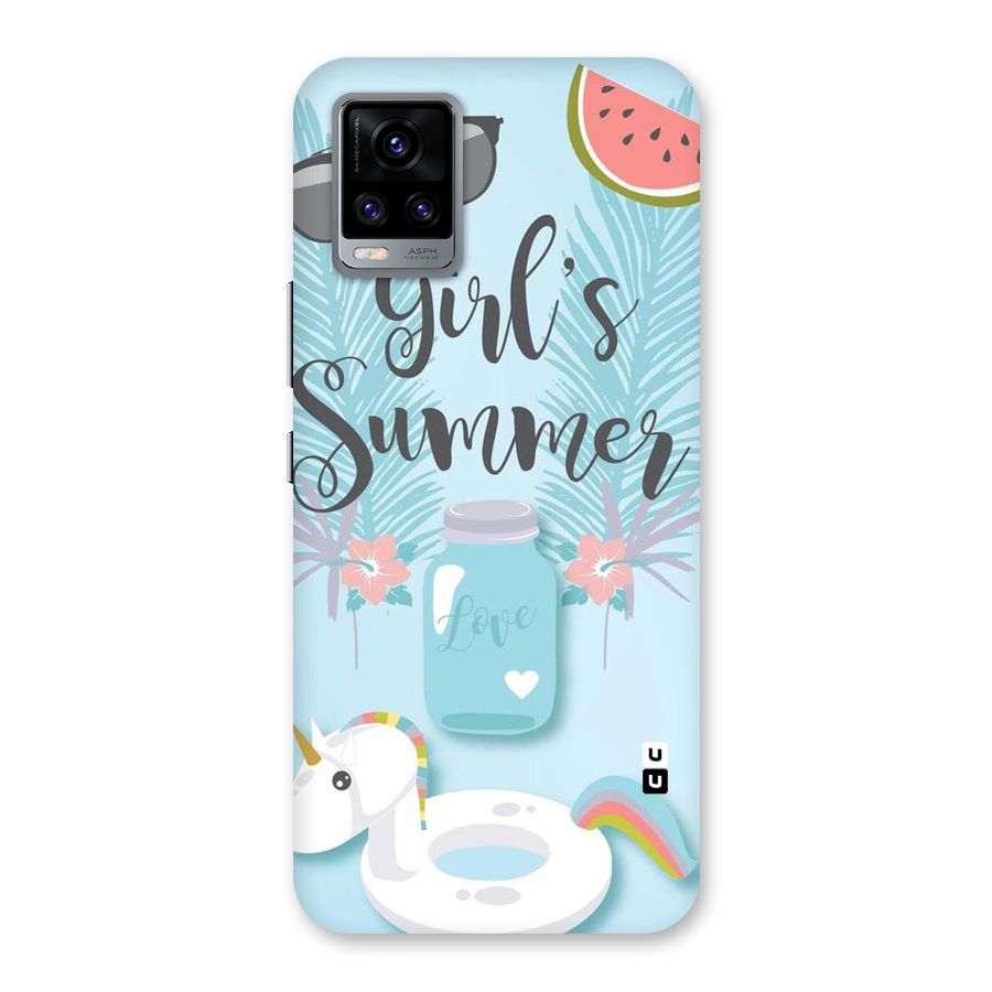Girls Summer Back Case for Vivo V20