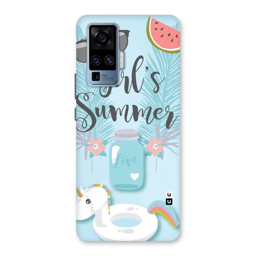 Girls Summer Back Case for Vivo X50 Pro