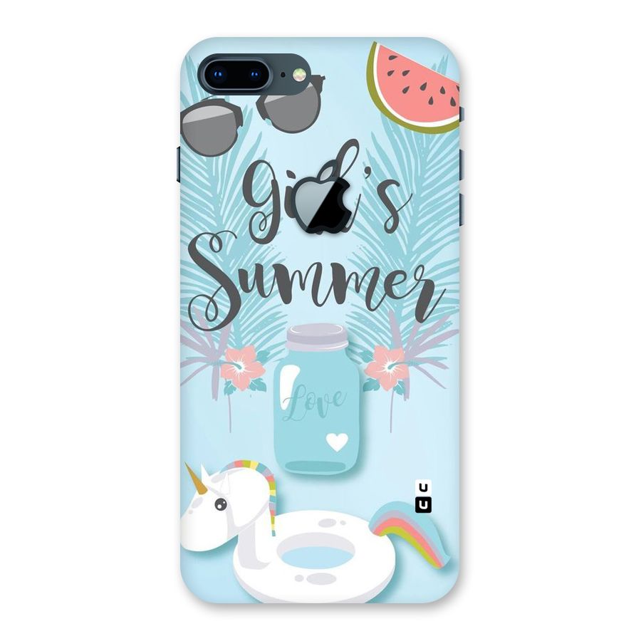 Girls Summer Back Case for iPhone 7 Plus Apple Cut