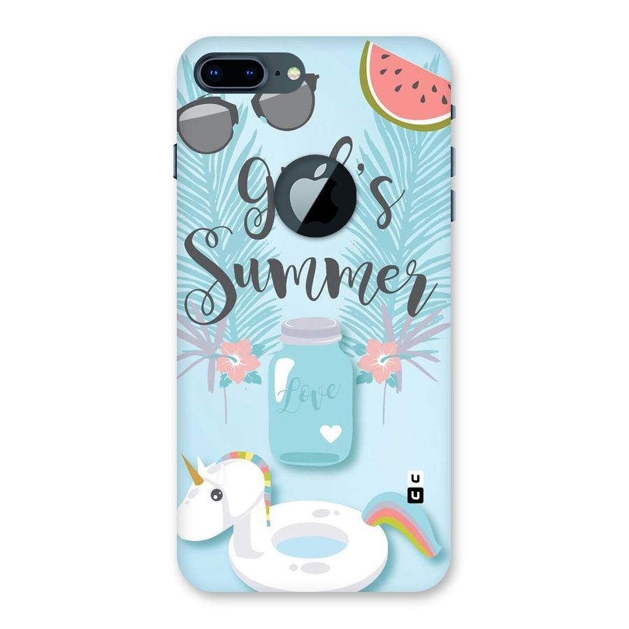 Girls Summer Back Case for iPhone 7 Plus Logo Cut