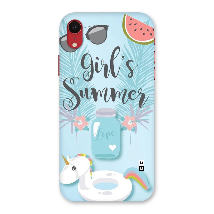 Girls Summer Back Case for iPhone XR