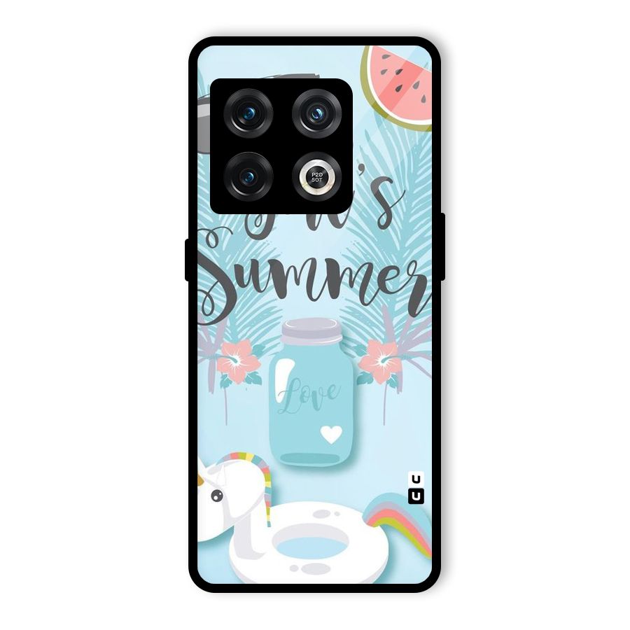 Girls Summer Glass Back Case for OnePlus 10 Pro 5G
