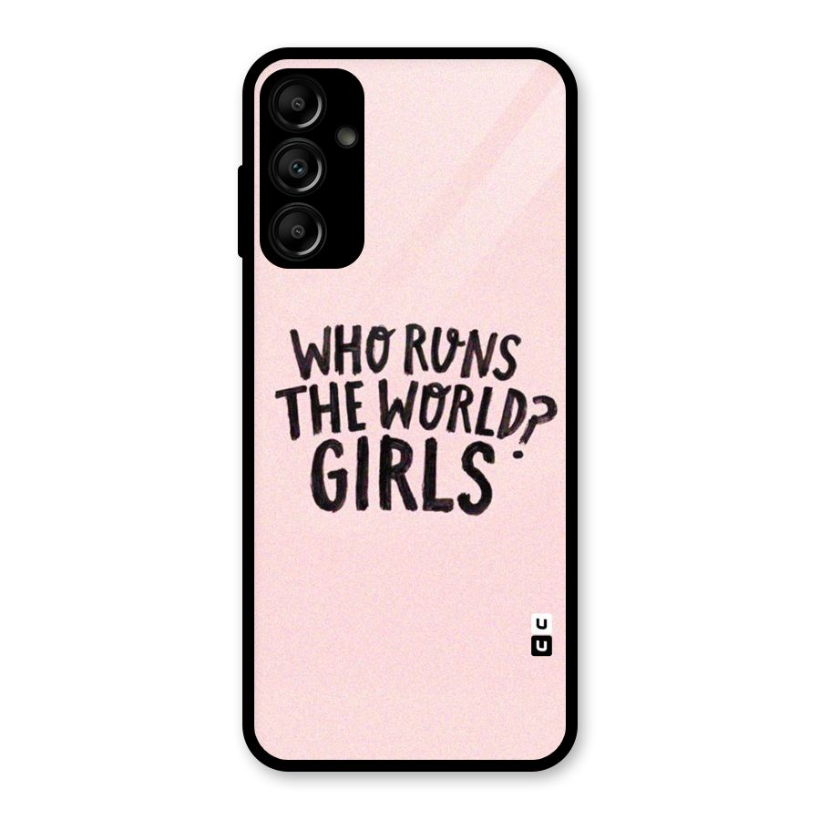 Girls World Glass Back Case for Galaxy A14 5G