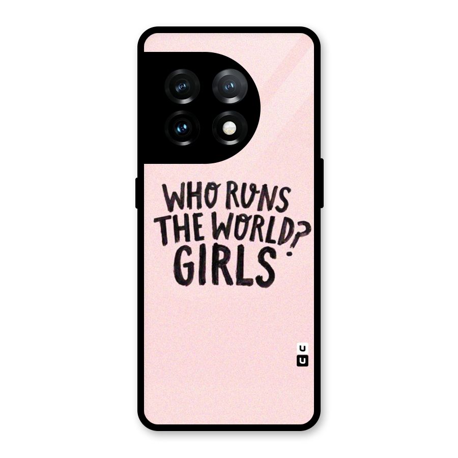 Girls World Glass Back Case for OnePlus 11