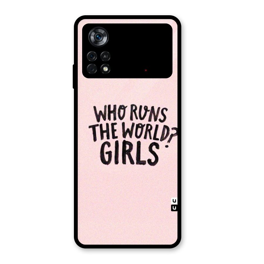 Girls World Glass Back Case for Poco X4 Pro 5G