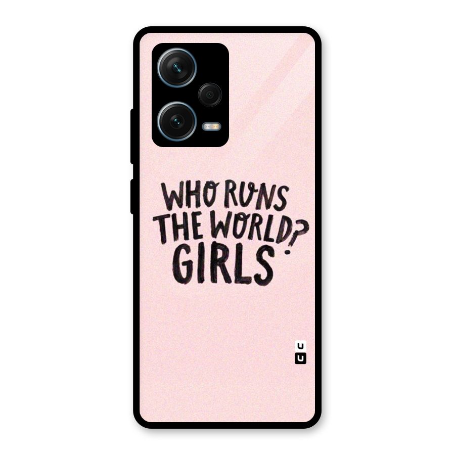 Girls World Glass Back Case for Redmi Note 12 Pro Plus 5G