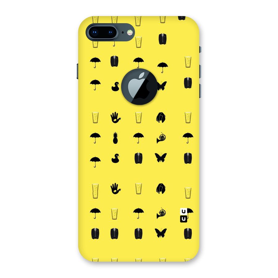 Glass Pattern Back Case for iPhone 7 Plus Logo Cut