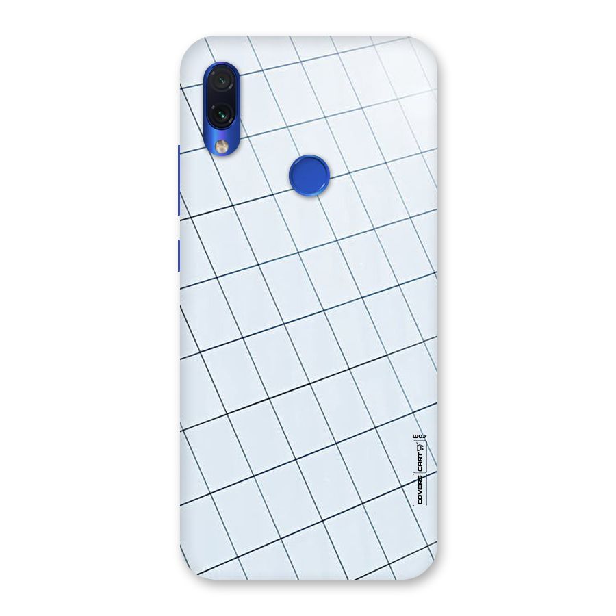 Glass Square Wall Back Case for Redmi Note 7