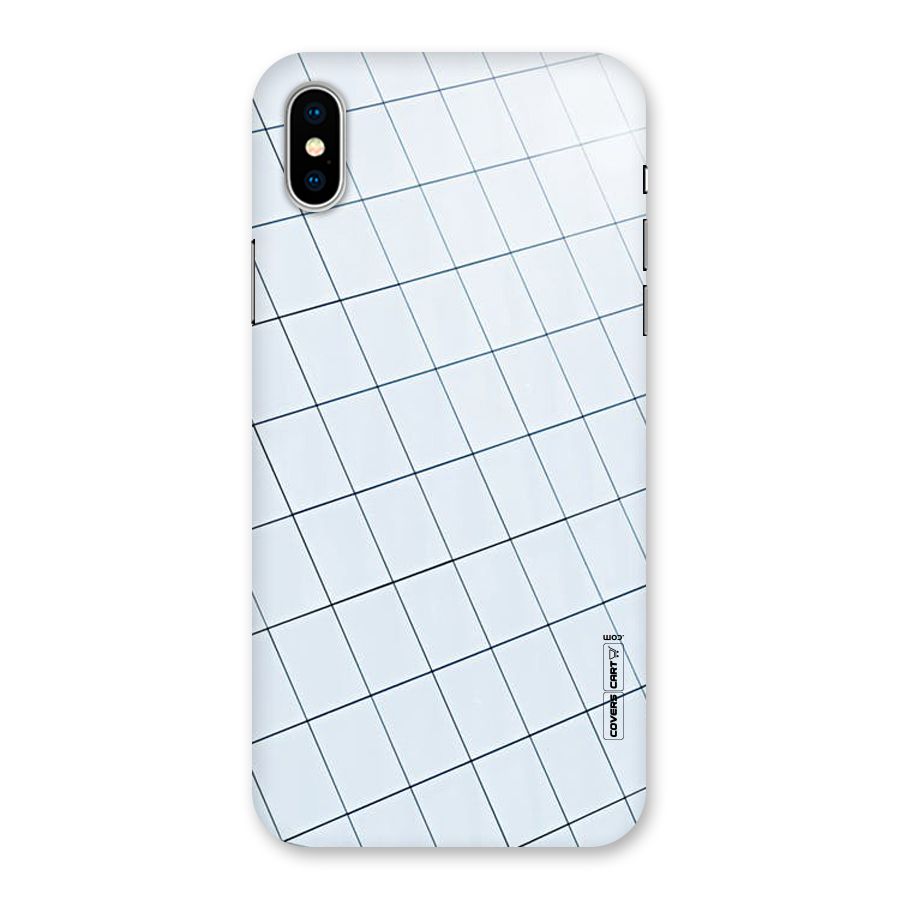 Glass Square Wall Back Case for iPhone XS
