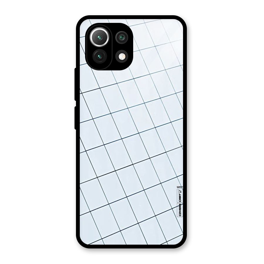 Glass Square Wall Glass Back Case for Mi 11 Lite