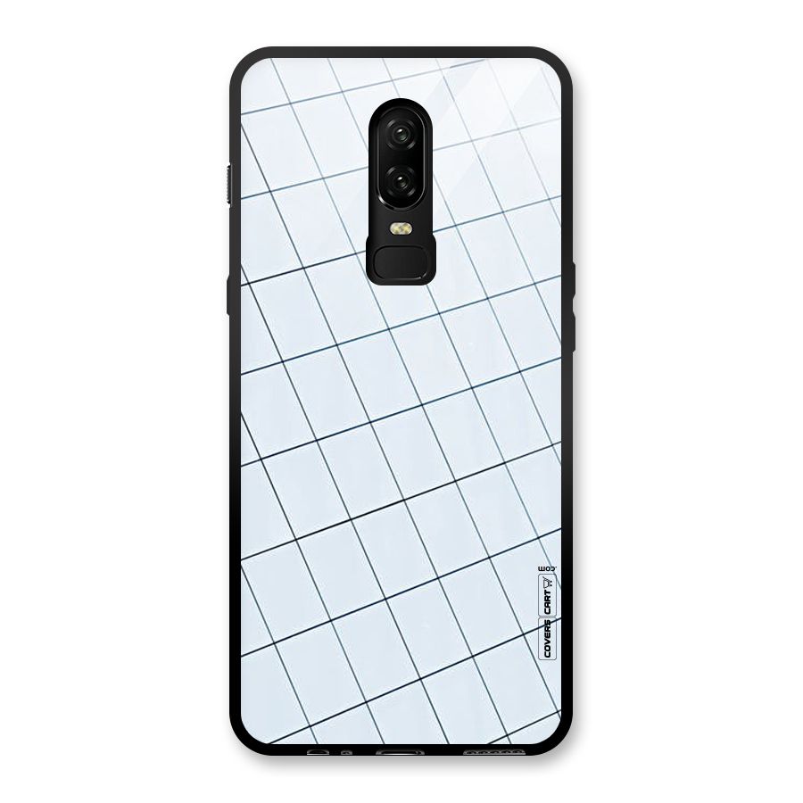 Glass Square Wall Glass Back Case for OnePlus 6