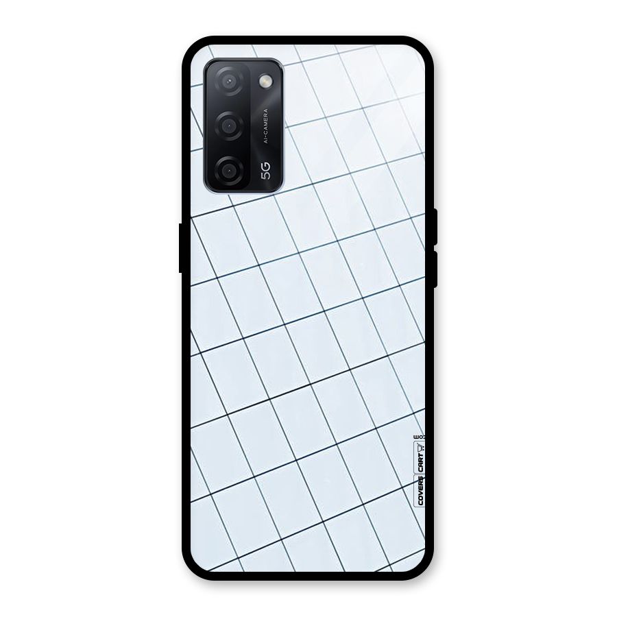 Glass Square Wall Glass Back Case for Oppo A53s 5G