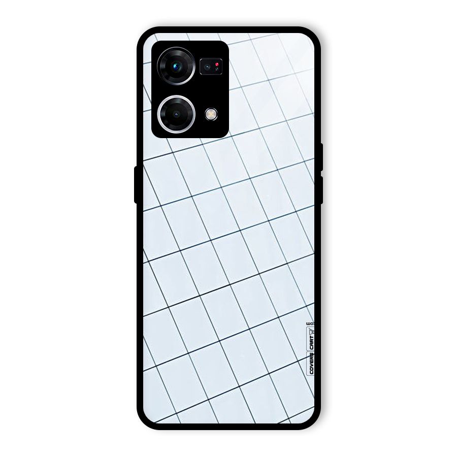 Glass Square Wall Glass Back Case for Oppo F21 Pro 5G