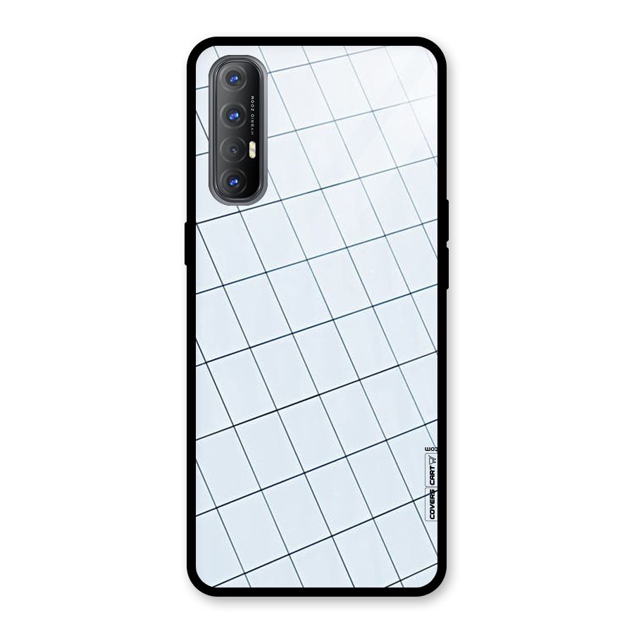 Glass Square Wall Glass Back Case for Oppo Reno3 Pro