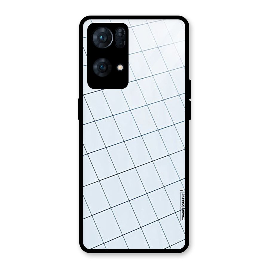 Glass Square Wall Glass Back Case for Oppo Reno7 Pro 5G
