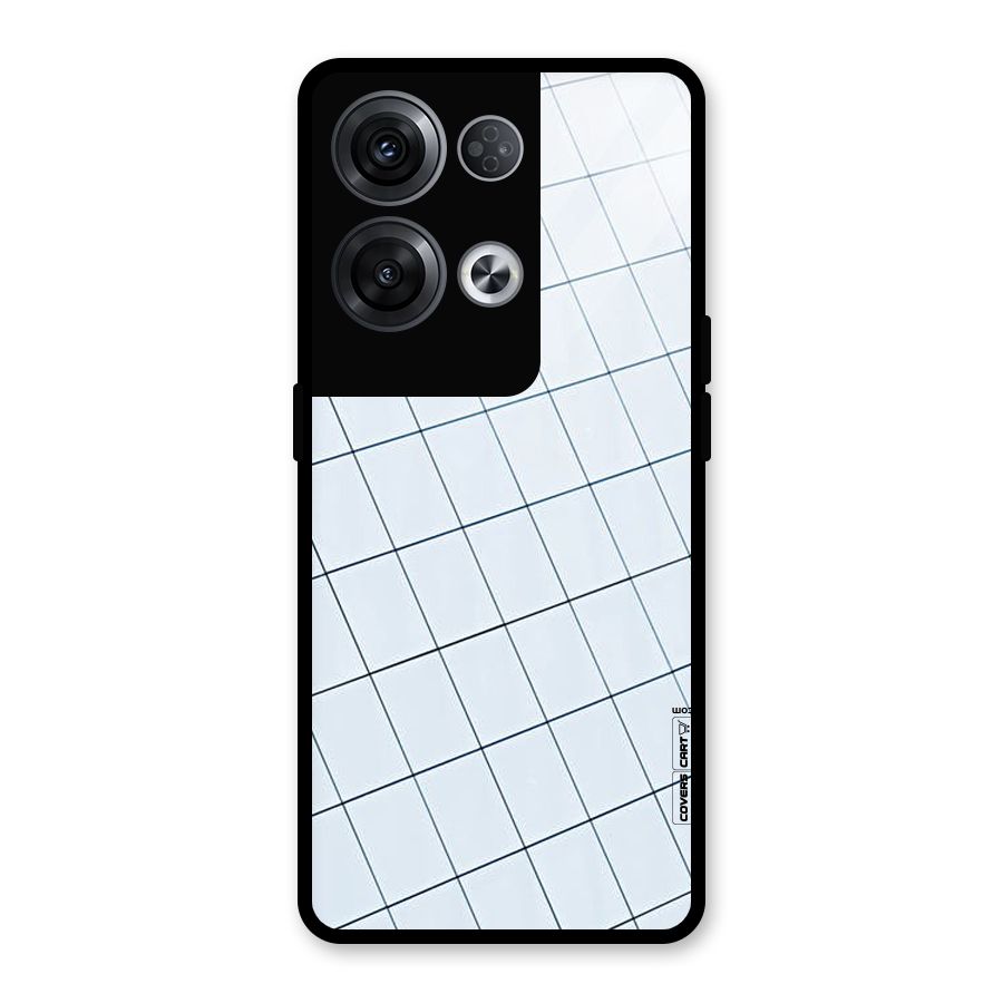 Glass Square Wall Glass Back Case for Oppo Reno8 Pro 5G