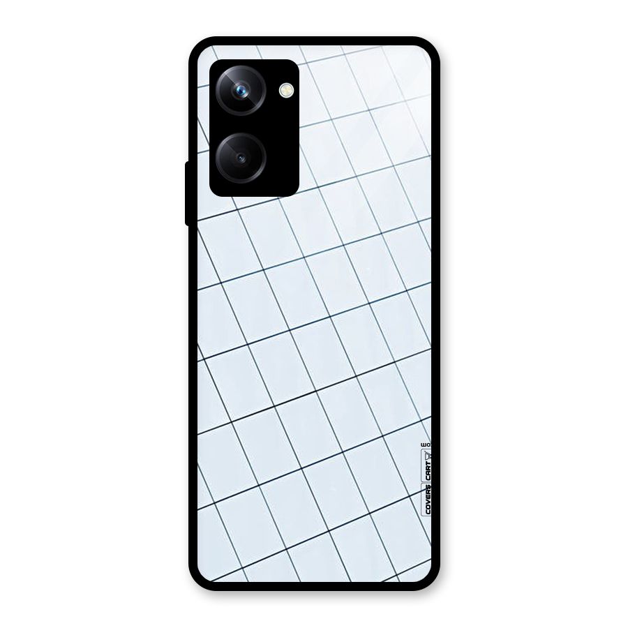 Glass Square Wall Glass Back Case for Realme 10 Pro
