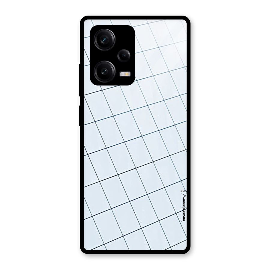 Glass Square Wall Glass Back Case for Redmi Note 12 Pro