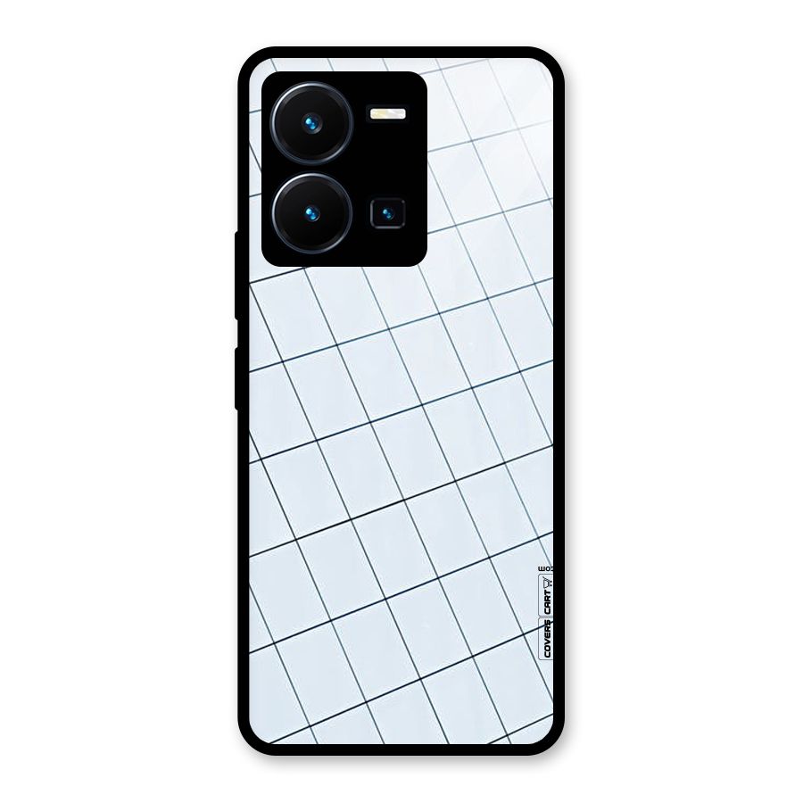 Glass Square Wall Glass Back Case for Vivo Y35