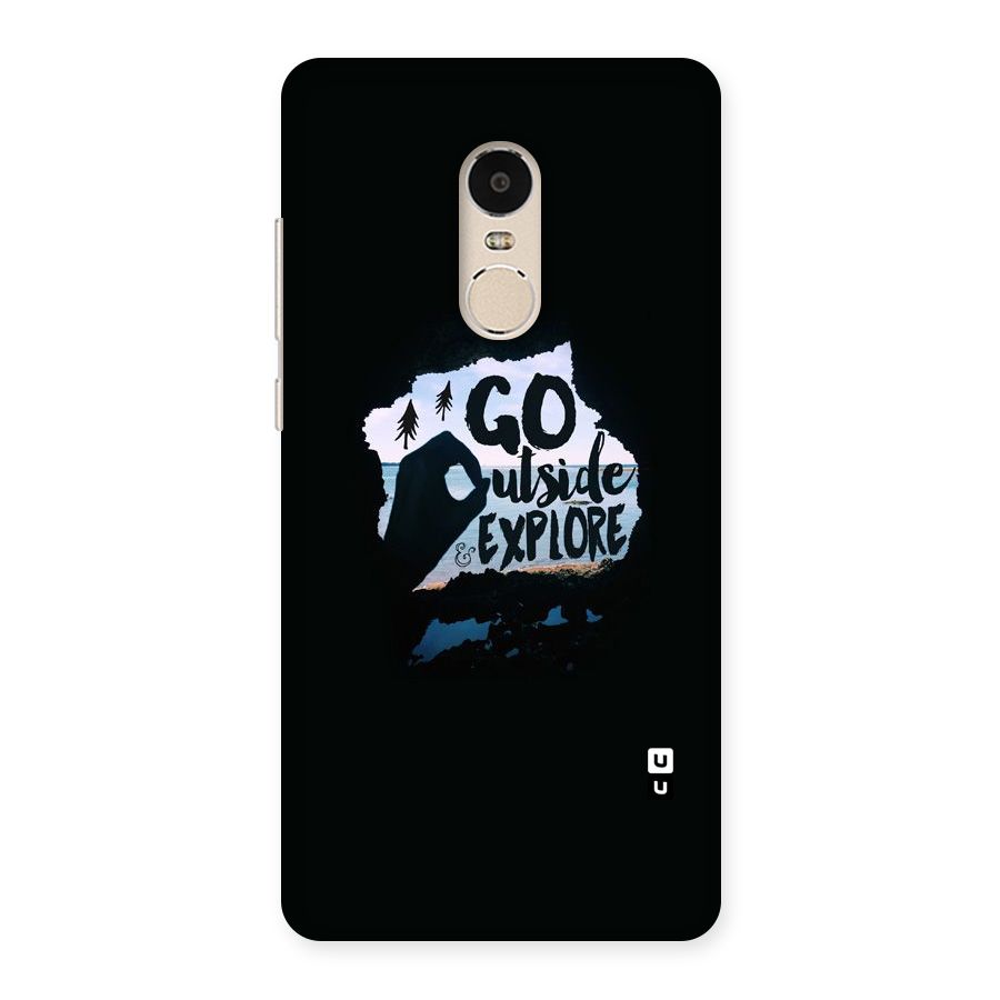 Go Outside Back Case for Xiaomi Redmi Note 4