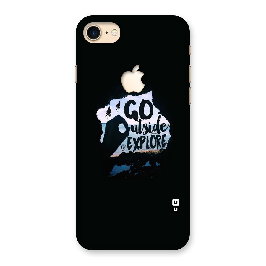 Go Outside Back Case for iPhone 7 Apple Cut