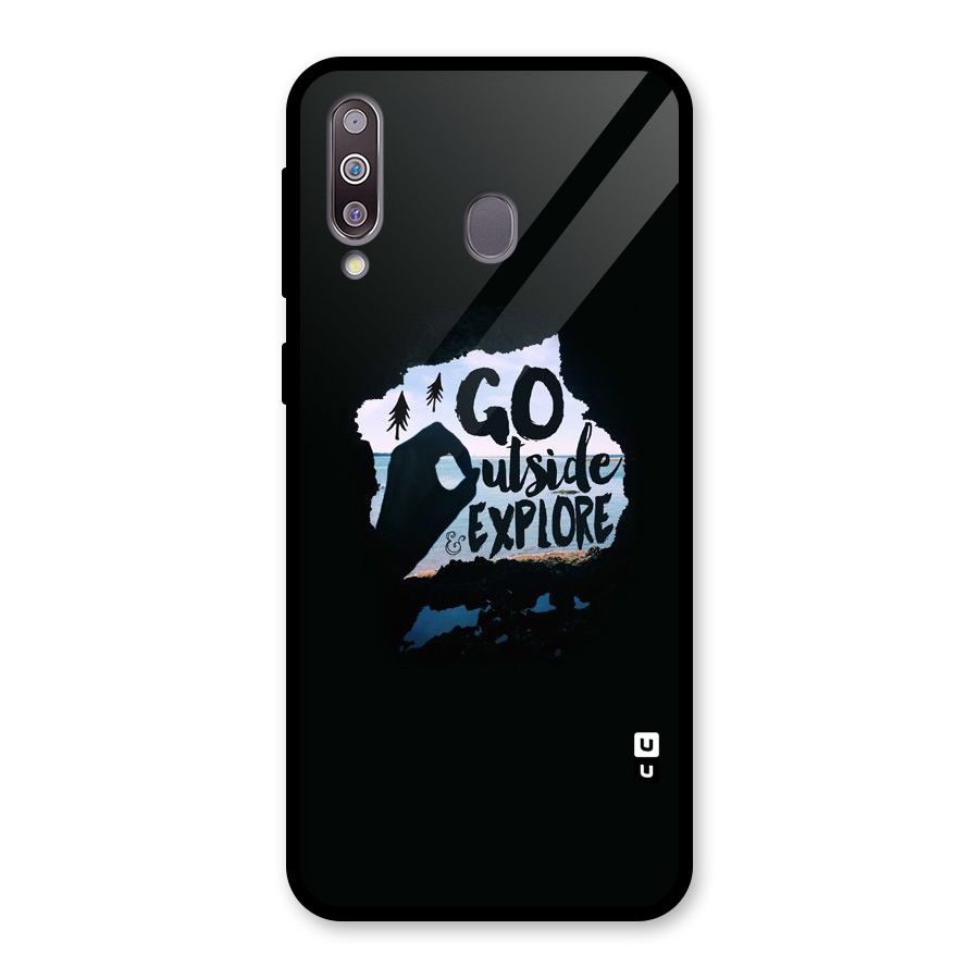 Go Outside Glass Back Case for Galaxy M30