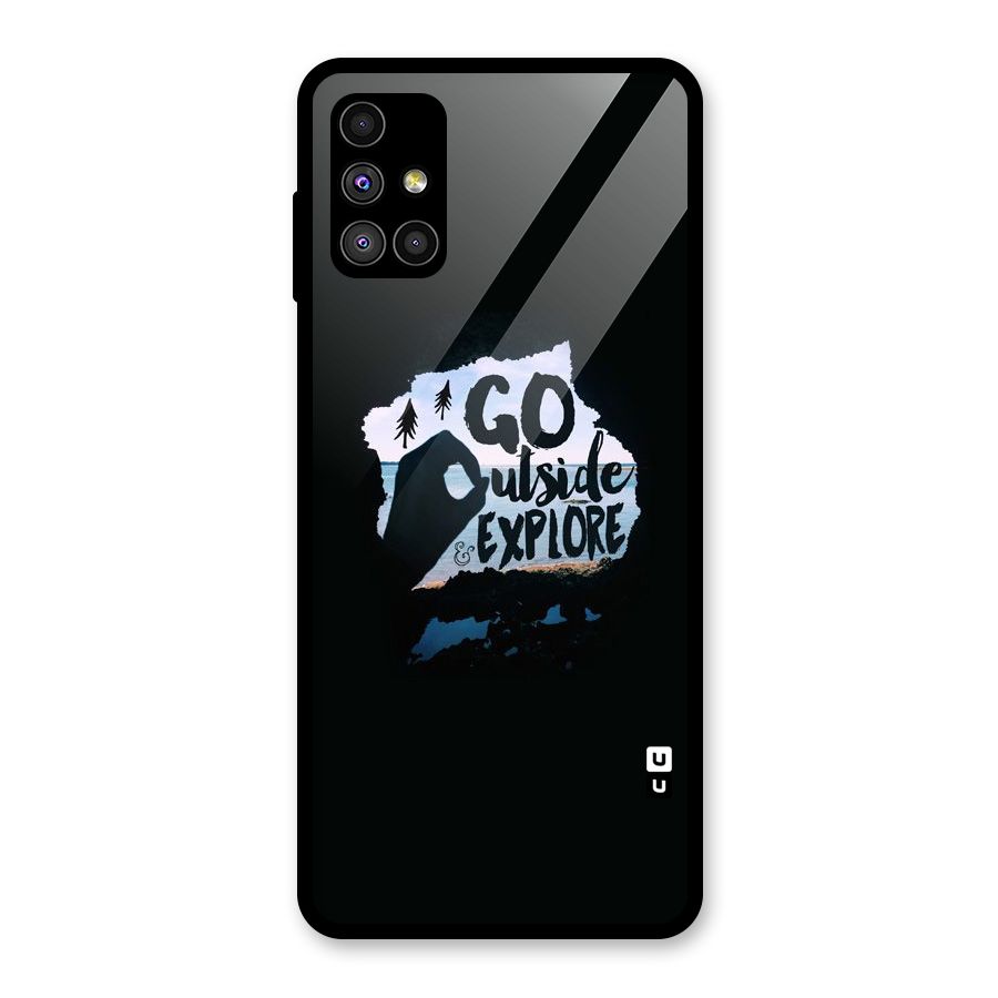 Go Outside Glass Back Case for Galaxy M51