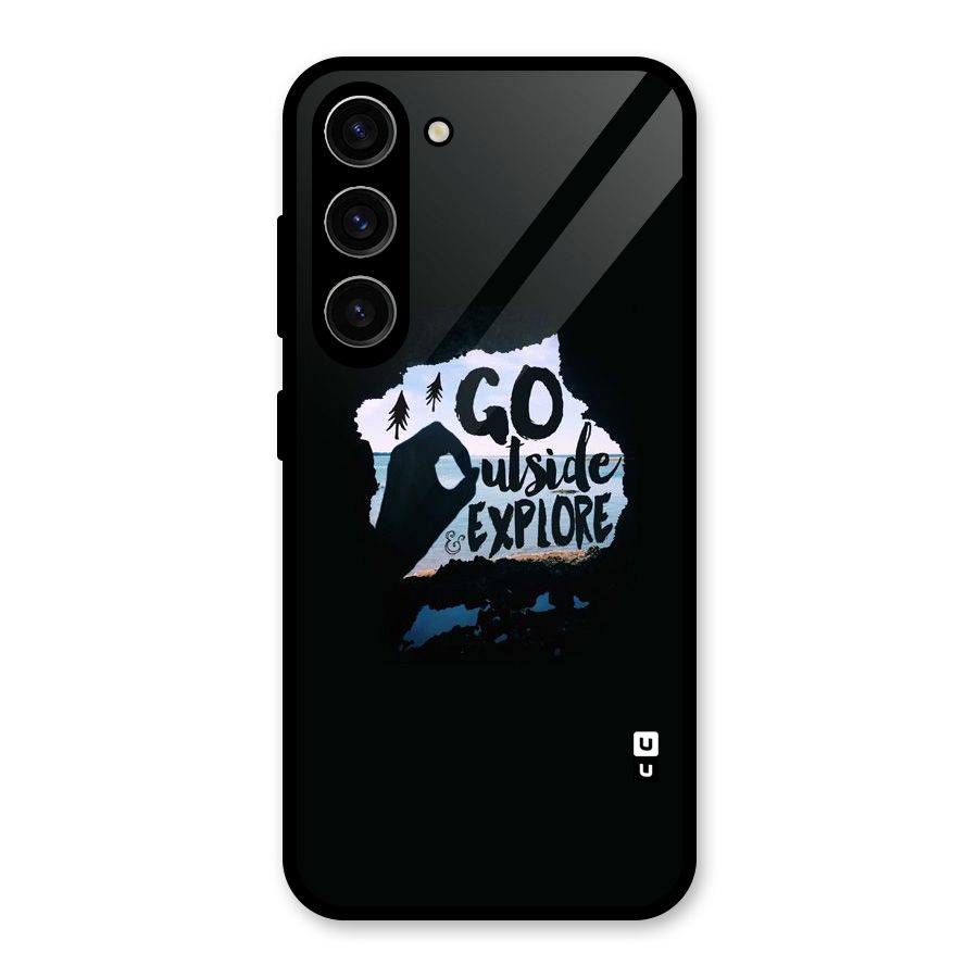 Go Outside Glass Back Case for Galaxy S23